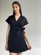 Женский медицинский халат Cecил черный короткий рукав. Легкая ткань 07101 фото 3