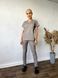 Жіночий медичний костюм Тіна мокко зі штанами Стріт 718 фото 2