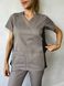 Жіночий медичний костюм Тіна мокко зі штанами Стріт 718 фото 4