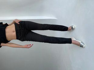 Женские медицинские штаны Стрит черный. Стрейч коттон 19074 фото