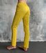 Жіночі медичні штани Слімс жовті. Коттон 42 0003-70 фото 4