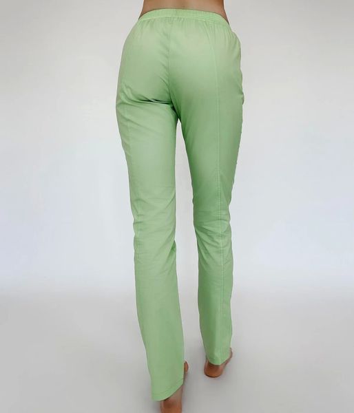 Жіночі медичні штани Слімс фісташка. Легка тканина 19545 фото