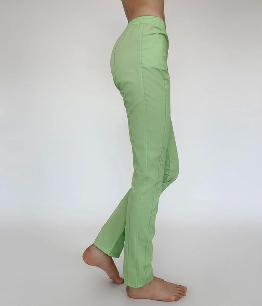 Женские медицинские штаны Слимс фисташка. Легкая ткань 19545 фото