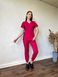 Жіночий медичний костюм Тіна малина зі штанами Джоггер  558 фото 1