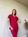 Жіночий медичний костюм Тіна малина зі штанами Джоггер  558 фото 2