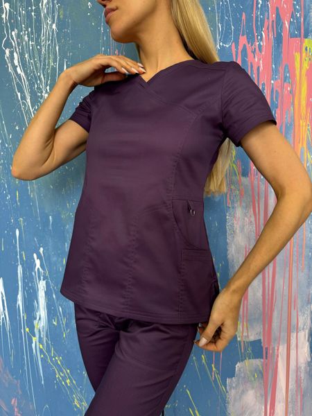 Женский медицинский костюм Коди фиолет с Джоггерами 7400 фото