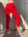 Жіночі медичні штани Чінос червоні. Котон 96630 фото 2
