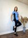 Жіночий медичний костюм Тіна небо зі штанами Джоггер  695 фото 2