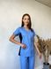 Женский медицинский костюм Тина небо с брюками Джоггер  695 фото 3