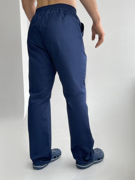 Медичні штани Стріт для чоловіків. Коттон. Темно-синій 65135427 фото