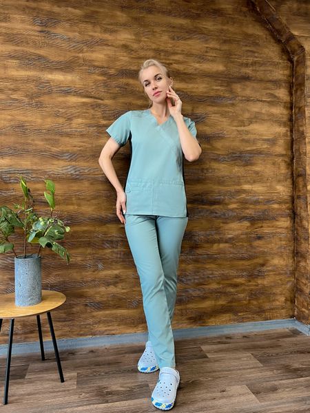 Жіночий медичний костюм Тіна полин зі штанами Стріт 178341 фото