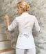 Жіночий медичний костюм Голді білий з брюками Слімс 51808 фото 4