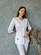 Жіночий медичний костюм Канді UA білий з Джогерами 53637 фото 2