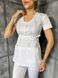 Женский медицинский костюм Дольче белый с брюками Стрит 590 фото 2