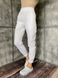 Жіночі медичні штани Джоггер Спорт білі. Коттон 19632 фото 1