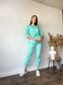 Жіночий медичний костюм Луна аква зі штанами Джоггер 291 фото 1