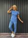 Жіночий медичний костюм Тренді небо з Джоггерами 378 фото 2