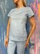 Женский медицинский костюм Коди нежно-голубой с брюками Стрит 7236 фото 2