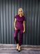 Жіночий медичний костюм Тренді баклажан з Джоггерами 72356 фото 1