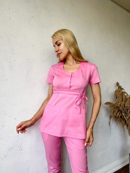Жіночий медичний костюм Дольче барбі зі штанами Слімс 221 фото