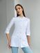 Жіночий медичний костюм Зола білий зі штанами Джоггер-стріт 51910 фото 2