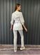 Жіночий медичний костюм Мова білий зі штанами Слімс 4130 фото 2