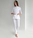 Жіночий медичний костюм Зола білий зі штанами Слімс 51904 фото 1