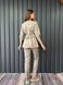 Жіночий медичний костюм Мова мокко зі штанами Слімс 25663 фото 3