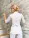 Жіноча медична куртка Голді білий, котон  17696 фото 4