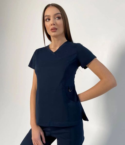 Жіночий медичний костюм Коді темно-синій зі штанами Стріт 53276 фото