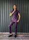 Жіночий медичний костюм Сесіл фіолет короткий рукав зі штанами Стріт 7203 фото 1