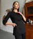 Жіночий медичний костюм Клер чорний із Джоггерами 53349 фото 2
