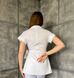 Жіночий медичний костюм Сесіл білий короткий рукав зі штанами Стріт 011 фото 3